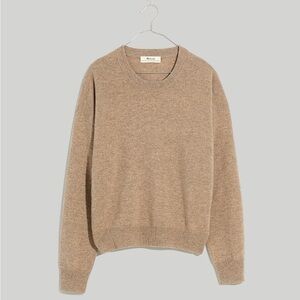 Madewell (Re)sponsible Cashmere Relaxed Sweater, Heather Mink, size M, worn 1x